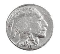KEWEIYASW 1913 to 1926 Indian Head Buffalo Nickel 5 Cent Piece VF Very Fine 5c US Coin Collectible(Buffalo Nickel1915)