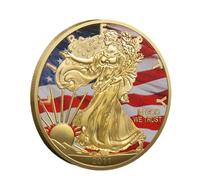KEWEIYASW 2011 American Refined Commemorative Coin, Statue of Liberty Painted Version Collector Coin (American Eagle Coin)