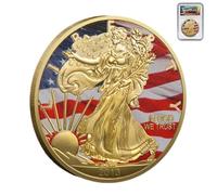 KEWEIYASW 2013 Liberty Portrait Painted Proof Set: UltraVivid Double-Sided Art, Eagle & Torch Relief, Enclosed in Crystal-Shield Anti-Scratch Vault.