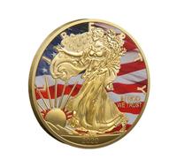KEWEIYASW 2020 Liberty Timeline Medallions: Heat-Proof Color Relief, 1.06 oz, Crystal Vault-Gift-Ready Collector Treasure