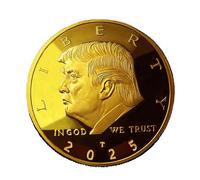 KEWEIYASW Donald Trump Coin 2025 Collection, Never Surrender-Save America Again Challenge Coin, Limited Edition Collectible Presidential Memorabilia High-End Packaging