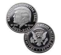KEWEIYASW President of The United States Commemorative Coins, President Term 2025-2029, The Most Valuable Collectible Coins in The Next Five Years, Collectible Gift, Coin Thickness 3MM(Silver)