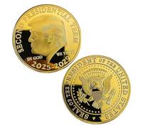 KEWEIYASW President of The United States Commemorative Coins, President Term 2025-2029, The Most Valuable Collectible Coins in The Next Five Years, Collectible Gift, Coin Thickness 3MM(Gold)