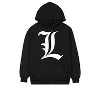 kewing Anime Death Note à Capuche Unisexe Death Note Automne Hiver Garder au Chaud Sweat à Capuche Pull