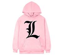 kewing Anime Death Note à Capuche Unisexe Death Note Automne Hiver Garder au Chaud Sweat à Capuche Pull