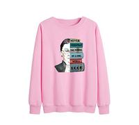 kewing RBG Ruth Bader Ginsburg Cadeau féministe Politique Sweat à Manches Longues pour Femme T-Shirt à col Rond
