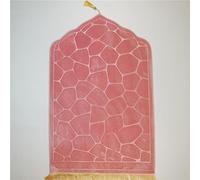 kewing Tapis de prière Islam Tapis de prière Musulman Doux avec Glands pour Voyage Tapis de prière Pliable antidérapant Tapis de prière en Flanelle