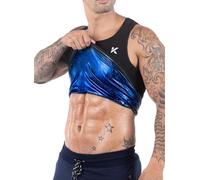 Kewlioo Gilet de compression pour homme - Attrape la chaleur - Haut de compression pour exercices de gym, noir, Large-X-Large