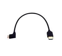 Kework Câble adaptateur Mini HDMI 8K vers HDMI 8K Ultra HD 3D 48 Gpbs à angle droit Mini HDMI 2.1 mâle vers HDMI 2.1 mâle pour Xbox PS4 PS5 TV Switch, prend en charge 8K @ 60 Hz 4K @ 120 Hz