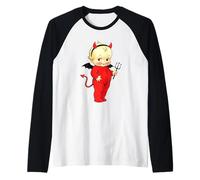 Kewpie Baby Devil Cute Manche Raglan