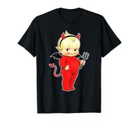 Kewpie Baby Devil Cute T-Shirt Graphique avec Valeur, Homme, Noir, M
