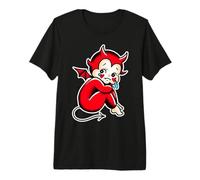 Kewpie Baby Devil pleure Un démon Triste T-Shirt Haut de Gamme