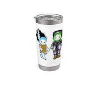 Kewpie Baby Frankenstein et Bride Spooky Gobelet isotherme en acier inoxydable double paroi