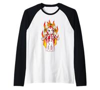 Kewpie Baby Scary Horror Girl Manche Raglan