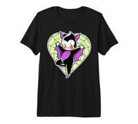Kewpie Baby Vampire Bat Spiderweb Heart T-Shirt Haut de Gamme