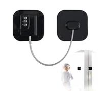 KEWUF 1 Pcs cadenas frigo, Serrure de Porte de Réfrigérateur pour Sécurité Enfant, avec Code à 3 Chiffres, Serrures à Combinaison Enfants pour Placards Armoires Réfrigérateurs Congélateurs