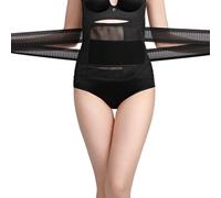 KEWUF 1 PCS Ceinture Post Accouchement, 3 en 1 Ceinture Abdominale Femme, Ceinture Maintien Lombaire, Ceinture Post Partum Accouchement, Réglable Respirant Ventre Plat Gaine Post Partum- Noir