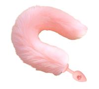 KEWUF 1 pcs Plug Anal Silicone, suite, Butt Plug Kit pour Fémmé Hómmé Cóuplé Debutànt - Rose - Long