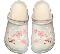 KEWUF 12 pcs Décorations de Plage pour l'été Charmes de Chaussure, Charmes de Chaussure, Charms Crocs Dessin Cartoon, Chaussure en PVC Deco Croc Clips, Breloque pour Sabots Sandales