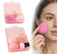 KEWUF 8 PCS Beauty Blender, beauty blender, eponge maquillage, éponge Fond de Teint éponge Maquillage pour Fonds de Teint, Poudres Liquides, Etc, éponge de Maquillage Existe en 3 Formes