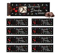 KEWUF Boîte en Feutre pour Chocolats, Emballage pour Chocolats, Pour Emballage au Chocolat, Cadeau de Remerciement, À Offrir à Vos Amis ou Collègues (8 Pièces, 14 cm x 5 cm, Noir, Sans Chocolats)