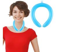 KEWUF Collier Rafraîchissant, Tube de refroidissement pour le cou, refroidissement rapide, Anneau de Glace Portable pour le Cou, Gaine de Gel Réutilisable pour les Athlètes et Travailleurs Extérieurs