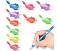 KEWUF Lot de 10 Guide Doigts Ecriture Enfant, Guide Doigt Embout Crayon Grips Pour Crayon Pour Enfants Étudiants Aide Ecriture Enfant, Devoirs Dessin Cahier Magique Écriture