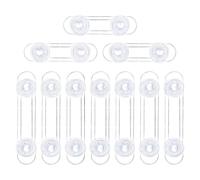 KEWUZY 10 Pièces Bloque Porte Bébé, Transparent Bebe Securite Enfant, Bloque Porte Fenêtre, Protection Sécurite Domestique