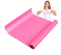 KEWUZY Rouleau Vinyle Thermocollant Rose 30,5 cm × 5 m, Flex Thermocollant pour Tissus, Tissus Vinyle Thermocollant pour Cricut Machine de Découpe Silhouette, Tissus, Motifs DIY
