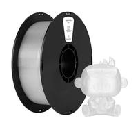 kexcelled PETG Filament pour Imprimante 3D 1,75 mm +/- 0,03 mm, Résistant aux Basses Températures, Convient à la Plupart des Imprimantes FDM, Bobine de 1 kg (2,2 lbs), Blanc Transparent
