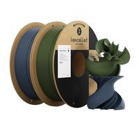 kexcelled PLA Mat Filament pour Imprimante 3D 1,75 mm +/- 0,03 mm, Texture de Couleur Mat, Convient à la Plupart des Imprimantes FDM, Total 2kg Pack, Olive Verte/Bleu Marine