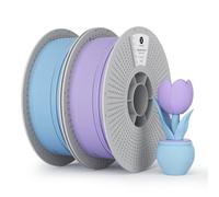 kexcelled PLA Mat Filament pour Imprimante 3D 1,75 mm +/- 0,03 mm, Texture de Couleur Mat, Convient à la Plupart des Imprimantes FDM, Total 2kg Pack, Rotin Violet/Bleu Glacier