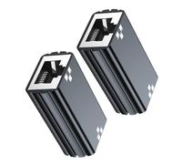 KEXIAO Adaptateur répartiteur Ethernet RJ45 avec construction en alliage d'aluminium durable pour extension réseau et partage d'appareils