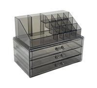 KEXIAO Boîte de rangement spacieuse pour maquillage et bijoux avec tiroirs, support d'accessoires pour femme pour salle de bain ou comptoir
