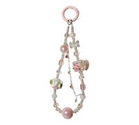 KEXIAO Bracelet de téléphone à perles avec papillon mignon et breloque numérique Accessoire de téléphone tendance pour téléphones et sacs