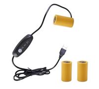 KEXIAO Câble d'élimination de batterie USB 5 V 2 A vers 1,5 V 3 V 4,5 V C Faux câble adaptateur d'alimentation de remplacement pour 1 à 3 piles LR14 C 1,5 V