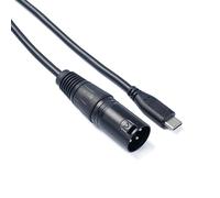 KEXIAO Câble USB de type C vers XLR 3 broches mâle femelle pour microphones, cordon sonore équilibré pour mixeurs et amplificateurs