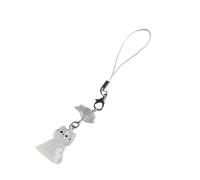 KEXIAO Dragonne de téléphone pratique avec motif chat et poisson - Convient pour sacs, USB, téléphone