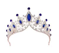KEXIAO Élégant serre-tête avec grandes couronnes pour spectacles et anniversaires avec matériaux en alliage robuste et cristaux élégants