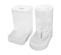 KEXIAO Ensemble distributeur automatique et bol d'eau et petits chiens avec récipient de stockage de nourriture transparent pour décoration d'intérieur