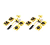 KEXIAO Ensemble d'outils de levage de meubles faciles à déplacer - Glissières robustes pour plancher en bois dur et tapis pour appareils ménagers et bureau