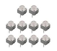 KEXIAO Lot de 10 microcommutateurs silencieux 10 millions de clics pour bouton de souris silencieux 2 broches 6 x 6 x 7,2 mm