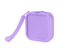 KEXIAO Petit sac à main carré en silicone pour pièces de monnaie, petit sac à cosmétiques, câble de charge, étui de rangement pour femmes et étudiants