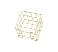 KEXIAO Porte-bloc-notes en fil de fer - Boîte de rangement - Boîte de rangement - Porte-mémo - Boîte de rangement - Boîte à notes en métal pour bureau - 27 x 95 x 80 mm
