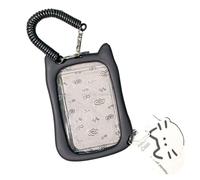 KEXIAO Porte-cartes photo oreilles de chat, pochettes pour cartes, porte-clés, étui pour cartes photo, étui photo créatif, protection pour cartes de crédit