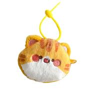 KEXIAO Porte-monnaie avec chats en peluche, belle porte-monnaie, breloque, étui pour écouteurs, sac de rangement animal de dessin animé, porte-monnaie