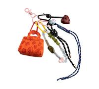 KEXIAO Porte-monnaie élégant en cuir synthétique avec lanière tissée à la main - Accessoires de sac pour homme et femme