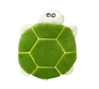 KEXIAO Porte-monnaie en forme de tortue, pochette en peluche, portefeuille avec fermeture éclair, porte-monnaie, petit sac à main pour femme, trousse de maquillage portable