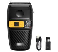 KEXIAO Rasoir électrique à écran LCD de poche, outil de toilettage de barbe, outil de rasage électrique, rasoir étanche