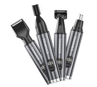 KEXIAO Rasoir électrique multifonctionnel 4 en 1 pour poils de nez - Outil de rasage électrique adapté pour une utilisation humide et sèche